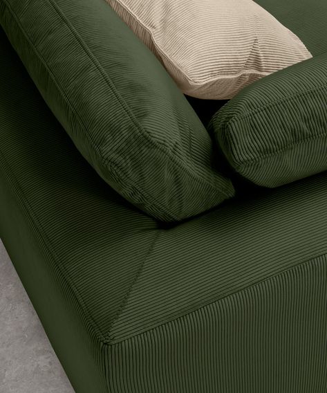 Vert Sage, Corduroy Sofa, Victorian Living Room, Apartment Aesthetic, Design Sofa, 3 Seater Sofa, Space Design, Design Furniture, Seater Sofa