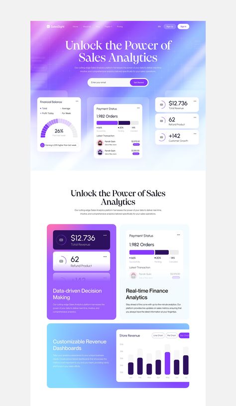 Saas Website Homepage :: Behance Saas Product Landing Page, Saas Website Design Landing Pages, Website Design Purple, Purple Website Design, Saas Website Design, Purple Website, Bento Design, Saas Website, Saas Product