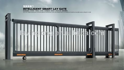 Gates Sliding, Sliding Gate Opener, Sliding Gates, Grill Gate, Fence Gate Design, House Main Gates Design, Gate Ideas, Driveway Entrance, Front Gate Design