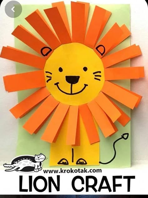 Lion Kids Crafts, Ocean Kids Crafts, Sunshine Crafts, Lion Craft, Frog Crafts, Children Activities, Animal Crafts For Kids, Rainbow Crafts, Daycare Crafts