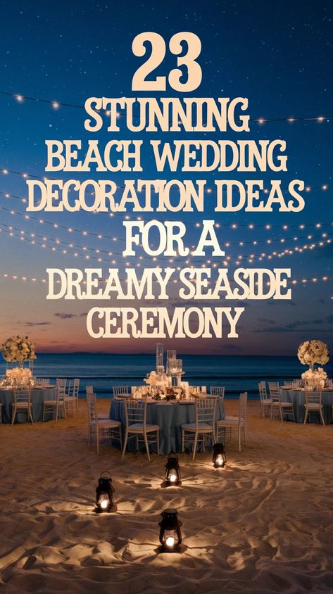 Create a breathtaking oceanfront wedding with driftwood arches, seashell centerpieces, tropical floral arrangements, and candle-lit beach pathways. Let the waves be your backdrop! Beach Pathway, Seashell Centerpieces, Tropical Floral Arrangements, Oceanfront Wedding, Beach Wedding Decorations, Wedding Decoration Ideas, Tropical Floral, Wedding Decoration, Beach Wedding