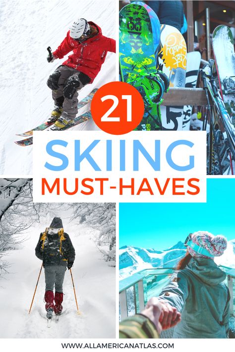 Skiing Packing List, Backcountry Skiing Gear, Ski Trip Essentials, Ski Essentials, Ski Trip Packing List, Ski Trip Aesthetic, Ski Trip Packing, Ski Pack, Ski Trip Outfit