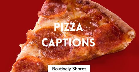 Here are all the best pizza captions for Instagram for your next slice. Find your favorite short pizza quotes for Instagram or sayings here! Pizza Quotes Humor, Pizza Quotes, Chef Quotes, Cheese Pull, Pizza Shapes, Piece Of Pizza, Pizza Chef, Perfect Captions, I Love Pizza