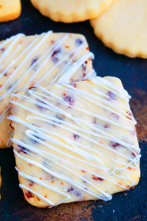 Southern Living Christmas Recipes, Cookies Recipes Homemade, Orange Cookies Recipes, Cranberry Truffles, Cranberry Desserts, Cranberry Orange Shortbread, Dried Cranberries Recipes, Cranberry Cookies Recipes, Cranberry Orange Shortbread Cookies