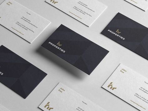 Property Business, Luxury Business Card, Corporate Business Card Design, Foil Business Cards, Create Business, Create Business Cards, Letterpress Business Cards, Premium Business Cards, Minimal Business Card