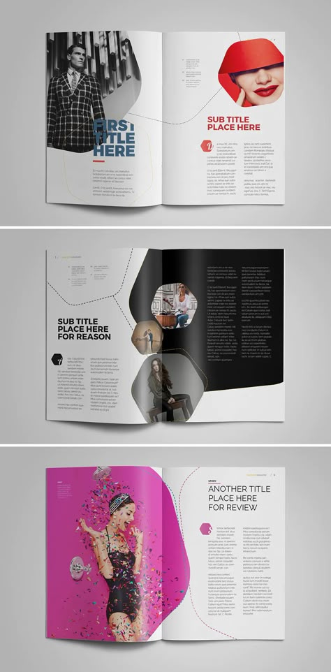 Clean and Elegant Magazine Template InDesign. 32 Pages Magazine Articles Design, Magazine Article Template, Magazine Image Layout, Clean Magazine Layout, Indesign Magazine Layout, Magazine Page Design Layout, Elegant Magazine Layout, Graphic Design Magazine Layout, Fun Magazine Layout