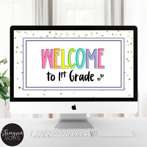 10 Styles of Google Slides Templates for Teachers (You Don’t Want to Miss!) - Shayna Vohs Google Slides Templates For Teachers Kindergarten, Google Slides For Teachers, Google Slides Templates For Teachers, Google Slides Templates, 5th Grade Ela, Cute Slides, Teacher Tech, Elementary Classroom Decor, Classroom Routines