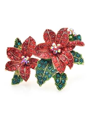 Wuli&baby Purple Brown Foxtail Grass Brooches Women Men Enamel Weddings Brooch Pins Gifts|Brooches| - AliExpress Baby Red, Rhinestone Flower, Party Earrings, Rhinestone Wedding, Brooch Jewelry, Crystal Brooch, Red Rhinestone, Red Crystals, Christmas Earrings