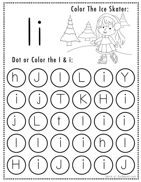 The Letter I Activities For Preschool, I Is For, Letter I Worksheets For Preschoolers, December Worksheets, Christmas Puzzles Printables, I Is For Ice, Letter I Activities, Letter I Crafts, Letter I Worksheet