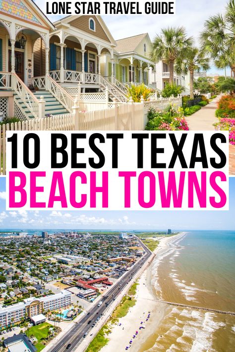 Looking for great beaches in Texas? Check out these beautiful Texas beach towns! best beach towns in texas | best coastal towns in texas | texas coastal towns | towns on texas coast | towns on the texas coast | best places to visit texas gulf coast | texas gulf coast places to visit | tx beach towns | tx coastal towns | texas gulf coast towns | tx gulf coast towns Texas Beach Vacation, Best Beaches In Texas, Texas Vacation Spots, Texas Gulf Coast, Texas Bucket List, Texas Vacation, Texas Beaches, Texas Adventure, Travel Texas