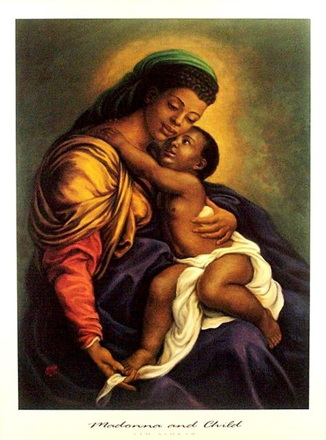 The Angels Wear Fins: Haiku My Heart: Black Madonna and Child Black Madonna, Madonna Art, Black Jesus, Urban Beauty, Art Noir, Afrikaanse Kunst, Mama Mary, The Virgin Mary, Jesus Images