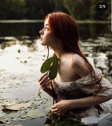 Anna Sitkina, Whimsical Photoshoot, Ethereal Photography, Fairy Photoshoot, Lake Photoshoot, Water Shoot, Water Nymphs, Ethereal Aesthetic, Fantasy Photography