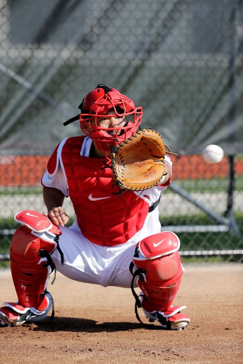 John Eilermann. While baseball catchers often blend into the background, they also must be vocal leaders of the team Catcher Baseball, M50 Gas Mask, Baseball Catchers, Baseball Catcher, Kris Bryant, Baseball Pictures, Gas Mask, The Team, Golf Bags