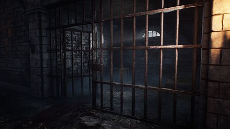 ArtStation - Medieval prison , Pavel Filimonov Medieval Prison, Werewolf Stories, Interrior Design, Prison Art, Jail Cell, Prison Cell, Person Drawing, Medieval World, My Fantasy World