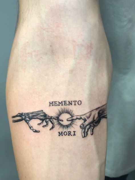 Tattoos Philosophy, Cogito Ergo Sum Tattoo, Stoic Tattoo Ideas, Amor Fati Tattoo, Healthcare Tattoo, Philosophy Tattoos, Mori Tattoo, Est. Tattoo, Traditonal Tattoo