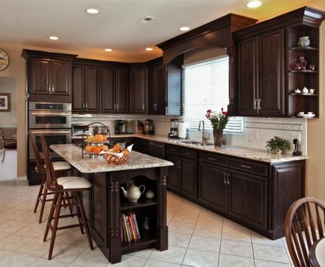 Kitchen Remodel Dark Cabinets, Kitchen Cost, Transitional Kitchen Design, Kitchen Remodel Countertops, Galley Kitchen Remodel, Budget Kitchen Remodel, Dark Kitchen Cabinets, Kitchen Remodeling Projects, Kitchen On A Budget