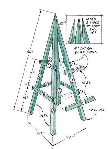 Plan Potager, Building A Trellis, Arbors Trellis, Woodworking Shop Plans, Garden Obelisk, Diy Trellis, Potager Garden, Garden Vines, Unique Woodworking