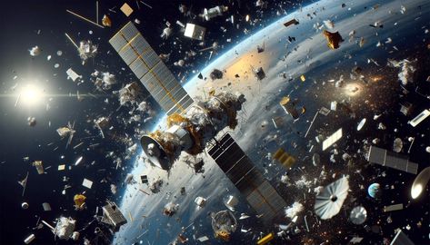 ESA's 'Zero Debris approach' is a bold initiative targeting a significant reduction in space debris by 2030, complemented by the Zero Debris Charter which seeks global commitment to space sustainability. More satellites were launched in the last few years than the entire six decades of space expl Space Debris, Call To Action, In Space, Astronomy, Sustainability, Quick Saves, Art