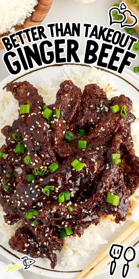 Ginger Beef Ginger Beef Recipe, Dinner Beef, Ginger Beef, Beef Lettuce Wraps, Beef Sauce, Flavorful Dinner, Crispy Beef, Leftover Beef, Beef Strips