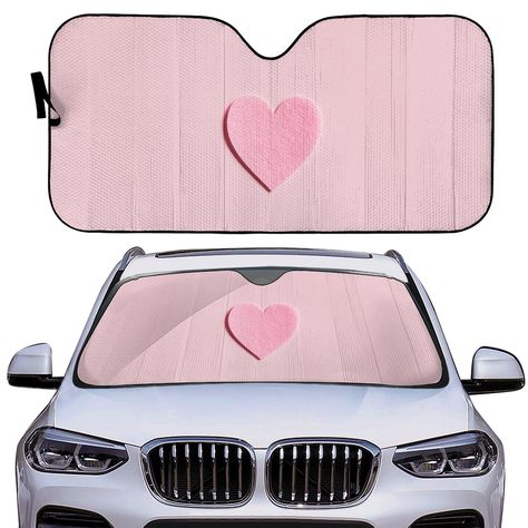 Keep your car cool and stylish with this pink windshield sunshade! Perfect for women who love to add a touch of personality to their ride.

#WindshieldSunshade #WomensCarDecor #PinkCarAccessories Pink Seat Covers, Car Accessory Gifts, Pink Car Accessories, Hello Kitty Car, Car Shade, Girly Car Accessories, Cool Car Accessories, Car Deco, Car Sun Shade