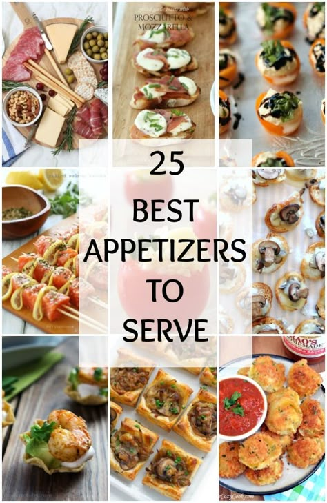 Are you having a dinner party soon and have no idea what to serve? We've got 25 of the BEST appetizers you can make now! Check out ablissfulnest.com for more ideas! Finger Food Appetizers, Party Food Appetizers, Best Appetizers, Small Bites, Yummy Appetizers, Appetizers For Party, Appetizers Easy, Finger Food, Clean Eating Snacks