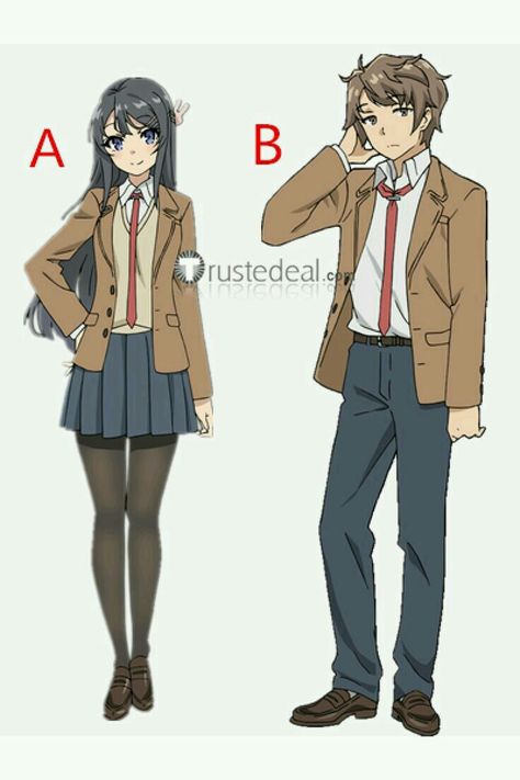 Bunnygirl Senpai, Sakuta Azusagawa, Manga School, Rascal Does Not Dream, Bunny Girl Senpai, Anime Uniform, Mai Sakurajima, Anime Drawings Tutorials, Character Design Male