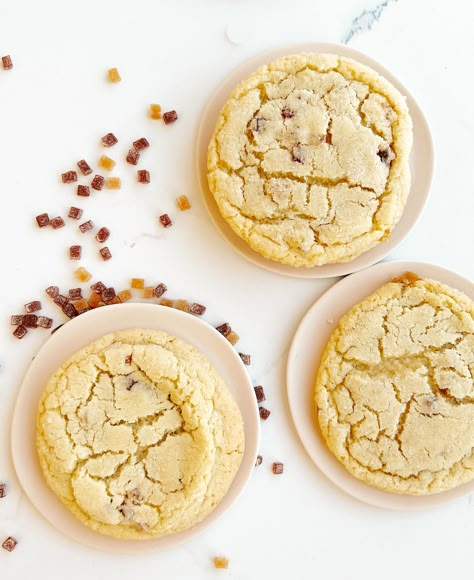 Panettone Sugar Cookies | Sarah Kieffer Cookie Tin Ideas, Sarah Kieffer, Vanilla Bean Blog, Tin Ideas, Christmas Cookie Box, Recipe Hacks, Baking Journal, Candied Orange Peel, Chewy Sugar Cookies