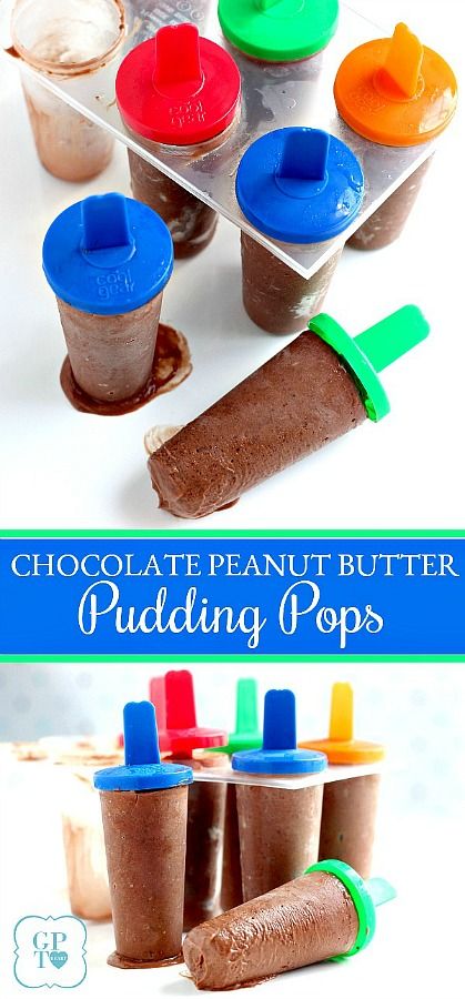 Chocolate Peanut Butter Pudding Pops | Grateful Prayer | Thankful Heart Chocolate Peanut Butter Pudding, Jello Pudding Pops, Chocolate Pudding Pops, Fudgesicle Recipe, Pudding Popsicles, Peanut Butter Pudding, Easy Popsicle Recipes, Pudding Pops, Fudge Pops