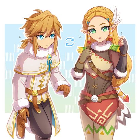 Link And Zelda, Link Botw, Hyrule Castle, Cold Outfit, Botw Zelda, Snow Outfit, Cold Outfits, Zelda Art, Legend Of Zelda Breath