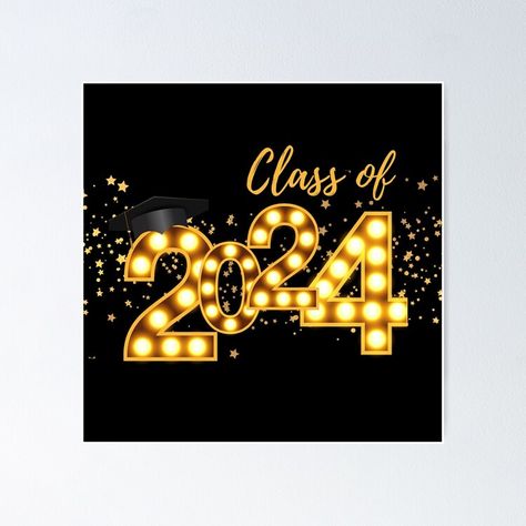 Get my art printed on awesome products. Support me at Redbubble #RBandME: https://www.redbubble.com/i/poster/Class-of-2024-Baseball-cap-Graduate-gift-2024-graduate-Student-gift-Graduation-day-Graduation-gift-by-Noemill/161182305.LVTDI?asc=u 2024 Graduate, Graduate Student, Golden Design, Gift Poster, Senior Gifts, Class Of 2024, Student Gift, Gift Graduation, Graduation Day