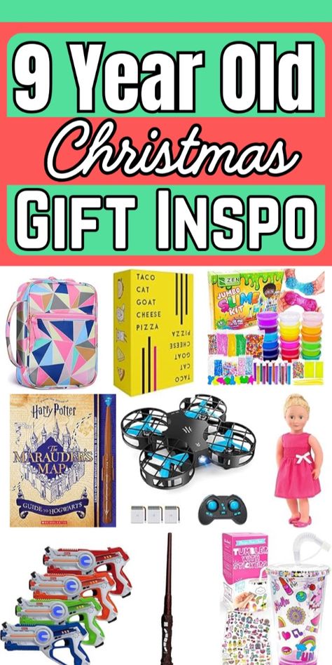 Christmas Gift Guide for Kids - 9 Year Old Present Ideas: Looking to fill your child's wish list this holiday season? These gifts are sure to fit the bill! Covering any 9 year-old, boy or girl, these presents will be a smashing success! Check out this post for the best ideas for the next birthday or Christmas. Best Presents, Pizza Cat, Chocolate Frog, Wimpy Kid, Gift Inspo, Present Ideas, Bible Covers, Old Christmas, Christmas Gift Guide