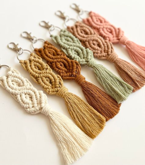 Excited to share the latest addition to my #etsy shop: Boho Macrame Keychain Accessory https://etsy.me/3IrMZbF #boho #bohemian #keychain #keys #backpack #accessories #purse #wallet #key Boho Macrame Keychain, Macrame Keyring, Boho Bag Charm, Brown Macrame, Makramee Diy, Boho Keychain, Backpack Accessories, Diy Macrame Plant Hanger, Macrame Keychain