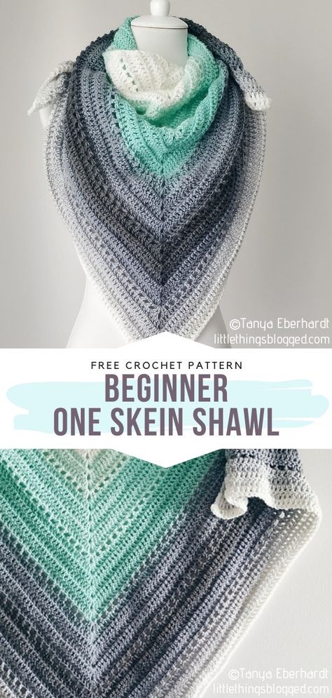 Crochet Intermediate, One Skein Shawl, Triangle Scarf Crochet Pattern, Crochet Jackets, Crochet Triangle Shawl Pattern, Crochet Wraps, Crochet Prayer Shawls, Crochet Triangle Scarf, One Skein Crochet