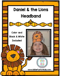 #Daniel in the Lion's Den lesson, ideas and printables #Biblefun #OTBiblelesson #preschoolbiblelessons Headband Png, Lion Headband, Daniel And The Lions Den, Daniel In The Lion's Den, Toddler Bible, Bible Crafts Sunday School, Daniel And The Lions, Preschool Bible Lessons, Lion's Den