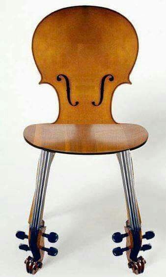 #furniture #musical #instruments #decor #decoration #theme #cello #string #chair Unusual Furniture, Love Chair, Unique Furniture Pieces, Unique Chair, Music Decor, Funky Furniture, Creative Furniture, Cool Chairs, Take A Seat