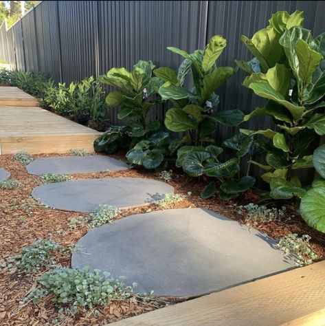 Bluestone Organic Stepping Stones | Cinajus Stepping Stones Pathway Side Of House, Gravel Steps, Pool Fencing Landscaping, Bluestone Steps, Stepping Stone Pathway, Stepping Stone Walkways, Garden Pavers, Walkway Landscaping, Stone Wall Cladding