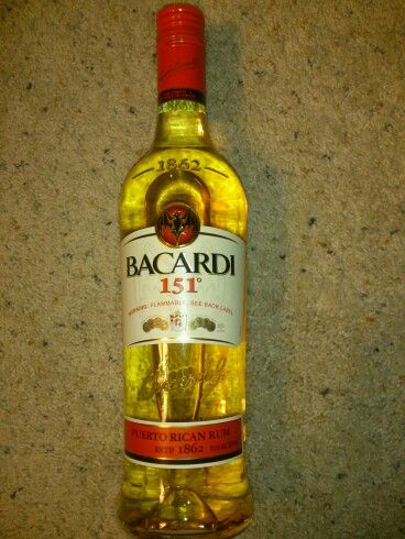 Bacardi 151 rum.. Bacardi Black, Bacardi Breezer, Bacardi Añejo, Vintage Bacardi Posters, Bacardi 151, Bacardi Rum, Bacardi, Macallan Whiskey Bottle, Whiskey Bottle