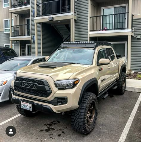 Custom sand tacoma Tan Tacoma, White Tacoma, Toyota Tacoma Sand Color, Custom Toyota Tacoma, Toyota Tacoma White, Tan Toyota Tacoma, Quicksand Tacoma, Toyota Tacoma Off Road, Tacoma Off Road