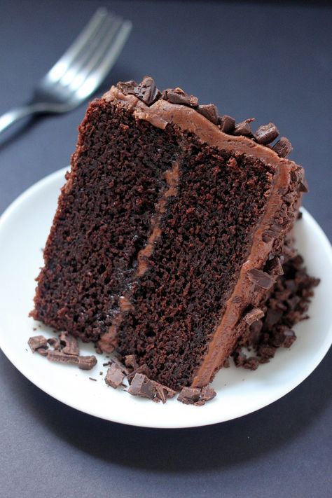 Super Decadent Chocolate Cake with Chocolate Fudge Frosting Chocolate Fudge Icing, Fudge Icing, Chocolate Fudge Frosting, Fudge Frosting, Torte Cupcake, Decadent Chocolate Cake, Chocolate Fudge Cake, Keto Cake, Chocolate Layer Cake