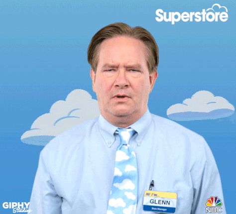 New trendy GIF/ Giphy. superstore eyeroll over it mark mckinney. Let like/ repin/ follow @cutephonecases Mark Mckinney, Hiking Gif, Humor Hilarious, Hilarious Funny, Cleaning Service, Over It, Newest Trends, Funny Gif, Gif