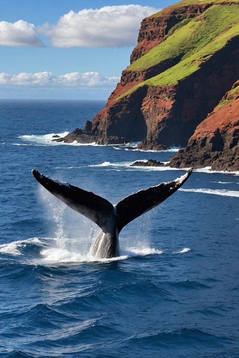 🐋 Ultimate Guide to Whale Watching in Lanai: Adventure, Conservation, and More! Hawaii Animals, Lanai Hawaii, Honolulu City, Baleen Whales, Creature Marine, Marine Ecosystem, Marine Conservation, Tropical Beaches, Humpback Whale