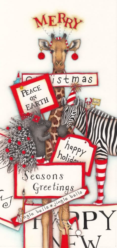 Giraffe Cards, Safari Christmas, Giraffe Quotes, Christmas Verses, Giraffe Pictures, Happy Day Quotes, Christmas Horses, Giraffe Art, Circus Art