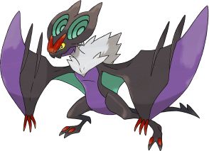 Noivern. A new DRAGON/FLYING-type for Pokémon X and Y. Flying through the dark night with ease, Noivern uses the ultrasonic waves it emits from its ears to attack. These waves are so strong they can reduce large boulders to small pebbles. Rayquaza Pokemon, Pokemon Wiki, Dragon Type Pokemon, Flying Type, Pokemon X And Y, Ash Pokemon, Pokemon Oc, Pokemon Pokedex, Pokemon Teams