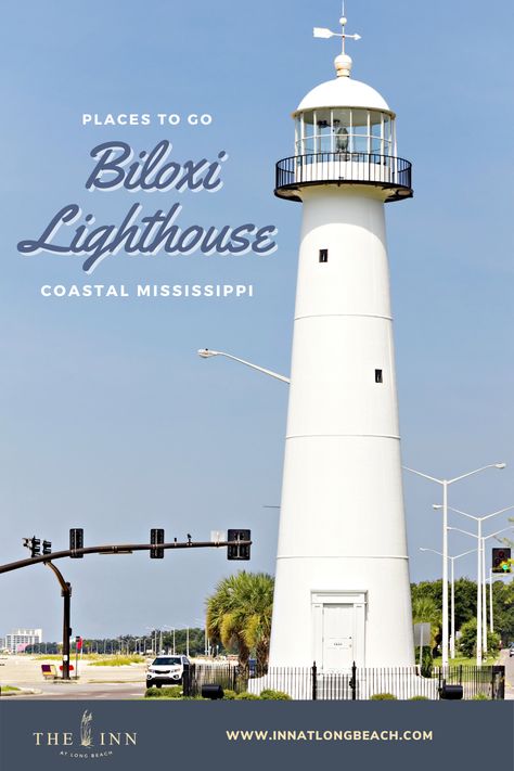 Southern Roadtrip, Things To Do In Mississippi, Biloxi Lighthouse, Mississippi Vacation, Visit Mississippi, Ocean Springs, Lighthouse Pictures, River Basin, Gulf Coast