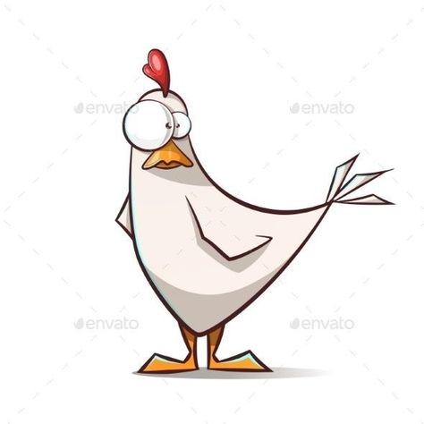 Hen Cartoon Drawing, Cartoon Chicken Drawing Funny, Cute Hen Drawing, Funny Birds Drawing, Chicken Doodle Drawing, Funny Chicken Drawing, Cute Chicken Aesthetic, Funny Animal Drawings, Cute Chicken Drawing