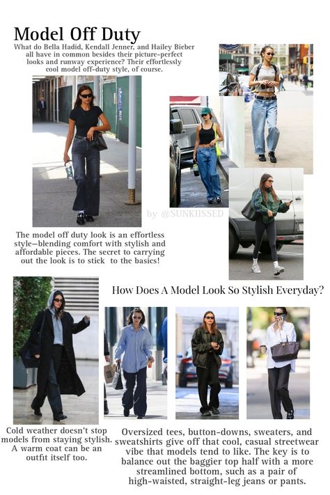 Model off duty , Fashion magazine , Moodboard , aesthetic , Style , Stylists , Street style , Bella Hadid , Irina Shayk , Hailey Bieber , Kendall Jenner , highfashion , hftwt , runway , off duty , model style fashion. Out Of Duty Model Outfit, Model Off Duty Style 2010s, Model Fashion Off Duty, Model Casual Outfit Street Styles, Hailey Bieber Model Off Duty, How To Dress Like A Model Street Style, 90s Supermodel Off Duty Aesthetic, Off Duty Model Style Aesthetic, Fashion Outfits Moodboard