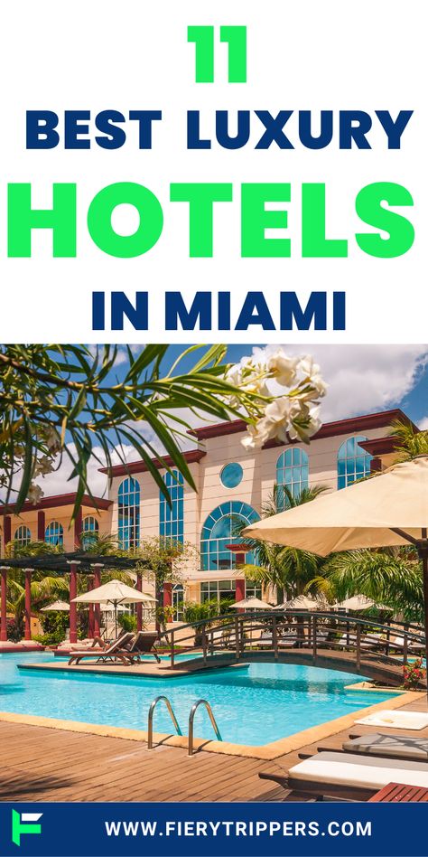 Best Luxury Hotels in Miami, Florida Setai Miami, Faena Hotel Miami, 1 Hotel South Beach, Best Hotels In Miami, Miami Resort, Faena Hotel, Miami Outfit, Miami Travel Guide, South Beach Hotels