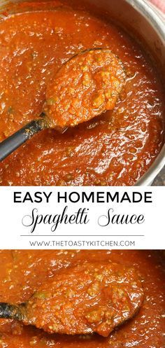 Speggetti Recipes, Homemade Spaghetti Sauce Easy, Homemade Spaghetti Sauce Recipe, Condiments Recipes, Amazing Meals, Spaghetti Sauce Recipe, Homemade Spaghetti Sauce, Homemade Spaghetti, Spaghetti Recipes