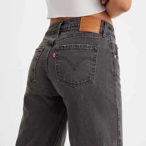 Low Loose Women's Jeans - Black | Levi's® US Cheap Casual Low-rise Bottoms, Affordable Sporty Low-rise Bottoms, Cheap Sporty Low-rise Bottoms, Lei Low Rise Jeans, Cheap Low-rise Women's Jeans, Low Rise Thong Jeans, Low Rise Jeans Small Top, Low Pro Levi’s, Buttcrack In Low Rised Jeans