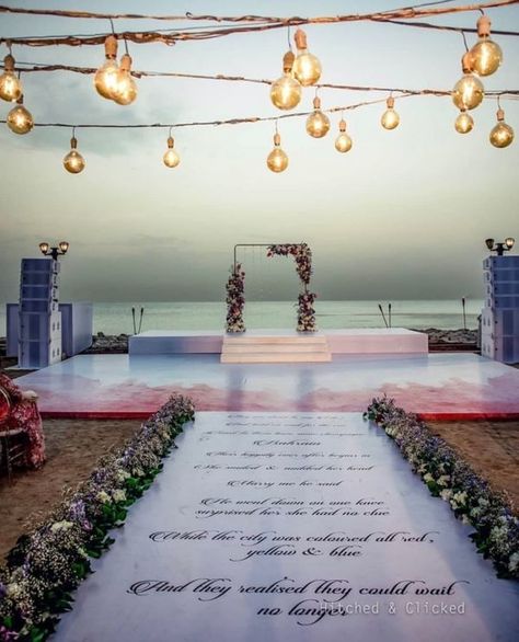 The Most Stunning Phera Locations You'll Ever See Indian Wedding Aisle, Mandap Design, Wedding Setup, Mandap Decor, Unique Wedding Decor, Wedding Mandap, Wedding Set Up, Aisle Decor, Wedding Aisle